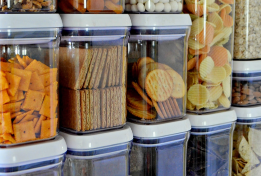 clear containers for pantry items