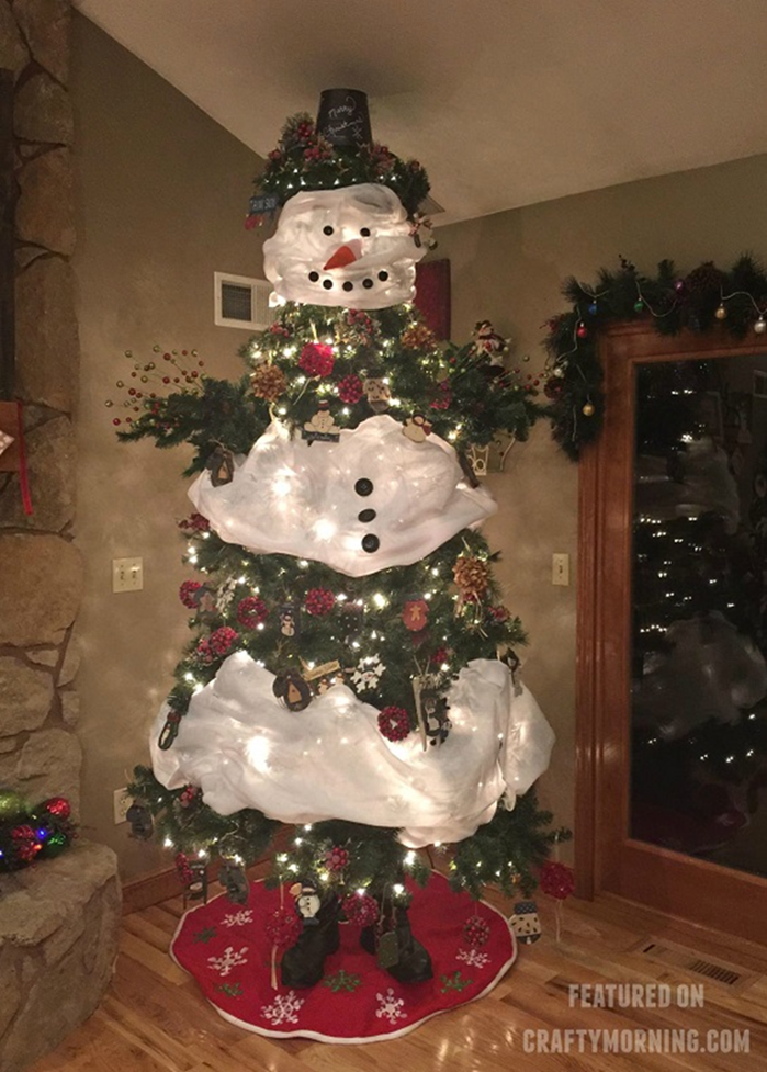snowman christmas tree 