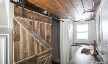 The "lumber" tiny home, kitchen