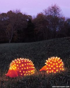 Cleverly carved pumpkin to feature glowing quills