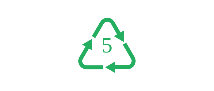 Plastic Recycle Symbol 5