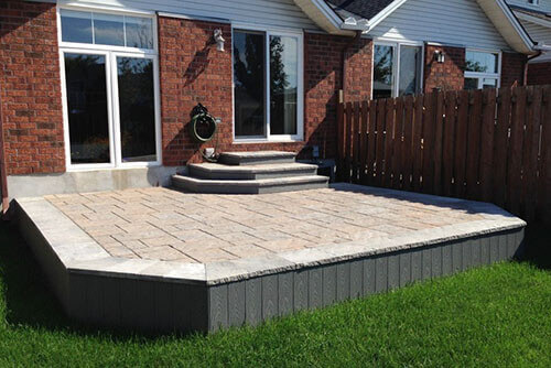 Stone is a creative material for your backyard patio