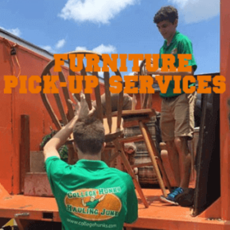 Furniture PickUp Services College HUNKS Hauling Junk Blog