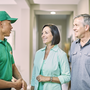 College Hunks employee with two clients
