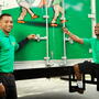 College Hunks employees opening a moving truck